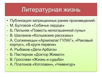 Запрещенные произведения