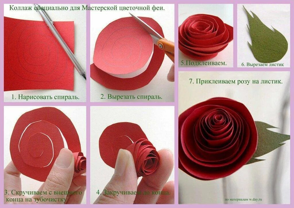 Как сделать розу из бумаги инструкция. Как сделать розу из бумаги своими руками поэтапно фото для начинающих.