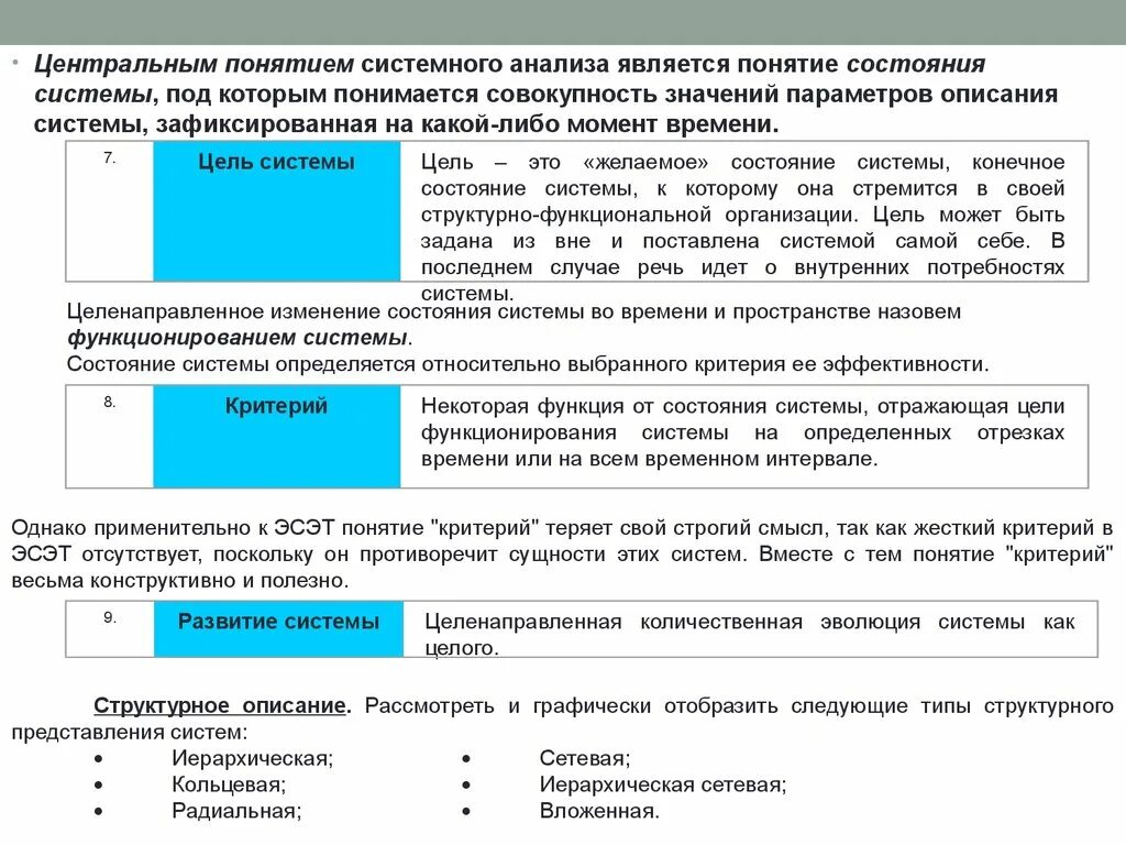 Состояния система за время. Понятия системного анализа. Основные понятия системного и структурного анализа. К понятиям системного анализа относятся. Понятие анализа систем.