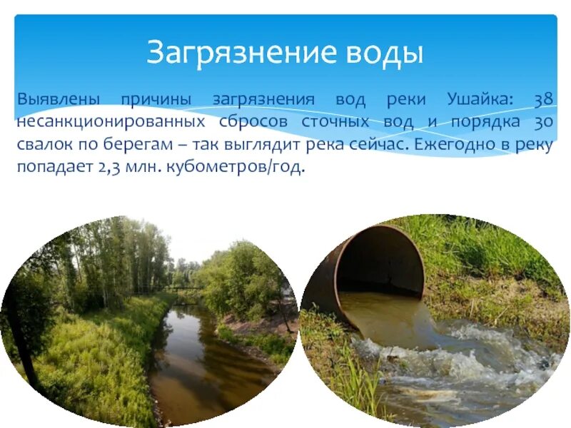 Загрязнения вод Томска. Причины загрязнения реки Волга. Ушайка река кратко. Легенда о реке Ушайка. Воды рек используются