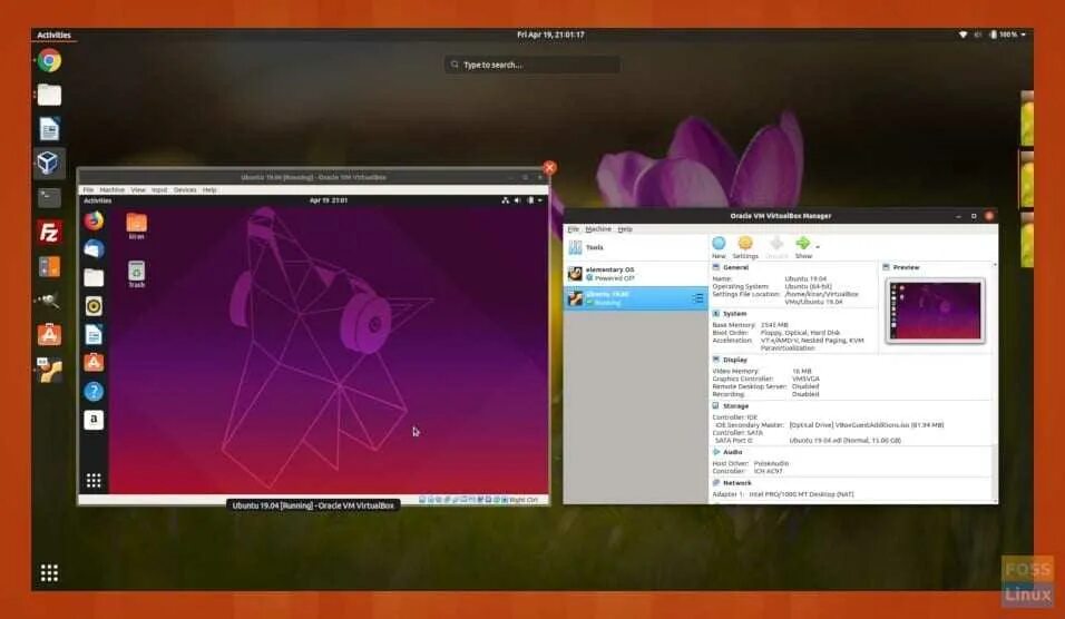 Virtualbox linux guest