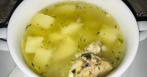 Картофельный суп с консервами