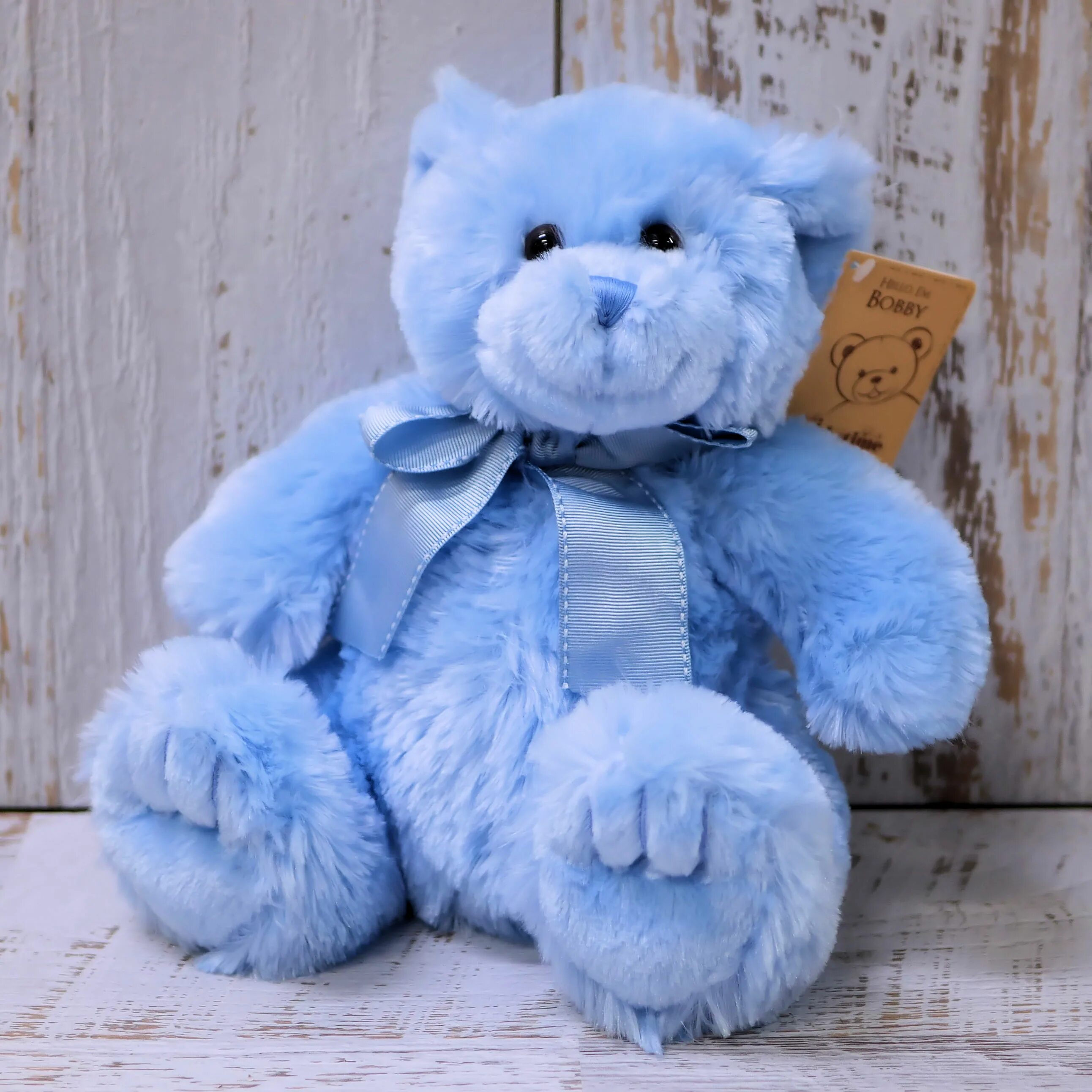 Blue teddy bear