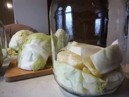 Капуста кусками без уксуса