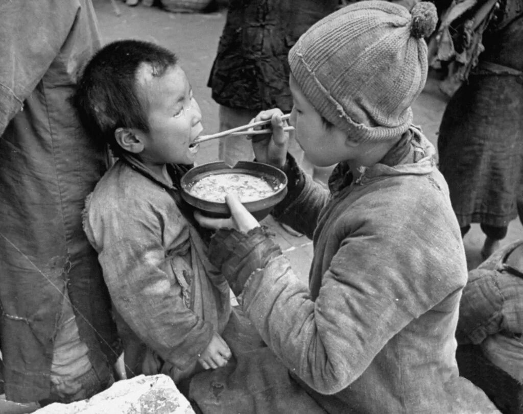 Голодные дети в годы Великой Отечественной войны. Китайский голод