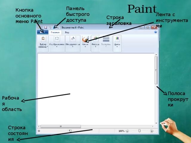 Открыть панель меню. Кнопка основного меню Paint. Меню в паинте. Строка меню в Paint. Строка заголовка кнопка основного меню Paint.