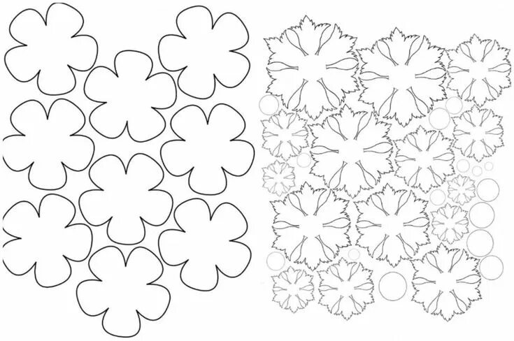 Трафарет цветов для вырезания из бумаги шаблоны Make a Steel Garden Flower Flower template, Flower templates printable, Paper fl