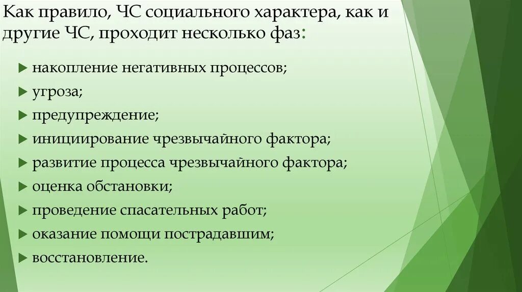 Чрезвычайные ситуации социального происхождения. ЧС социального характера. Стадии действия факторов риска. Стадии развития ЧС социального характера. Причины чрезвычайной ситуации социального характера