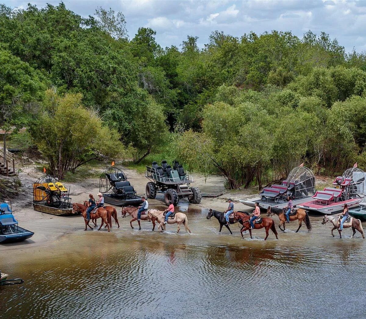 Go up the river