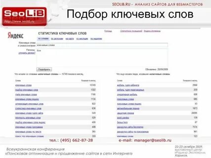 Составить ключевые слова для сайта автоматически