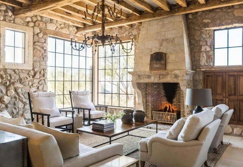 Каменные интерьеры фото Pin by Laure Peeters on Autumm Mushroom Cottage Rustic house, Home, House interi