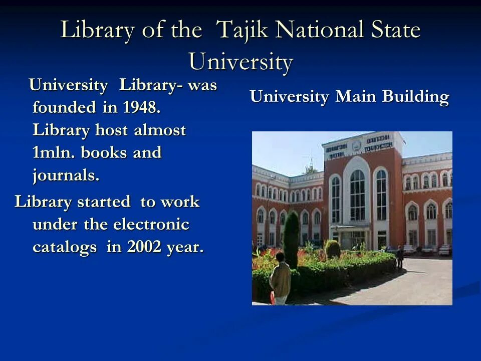 Library hosts. Презентация about Tajikistan. National Library of Tajikistan. Таджикистан презентация. Презентация на тему Таджикистан.