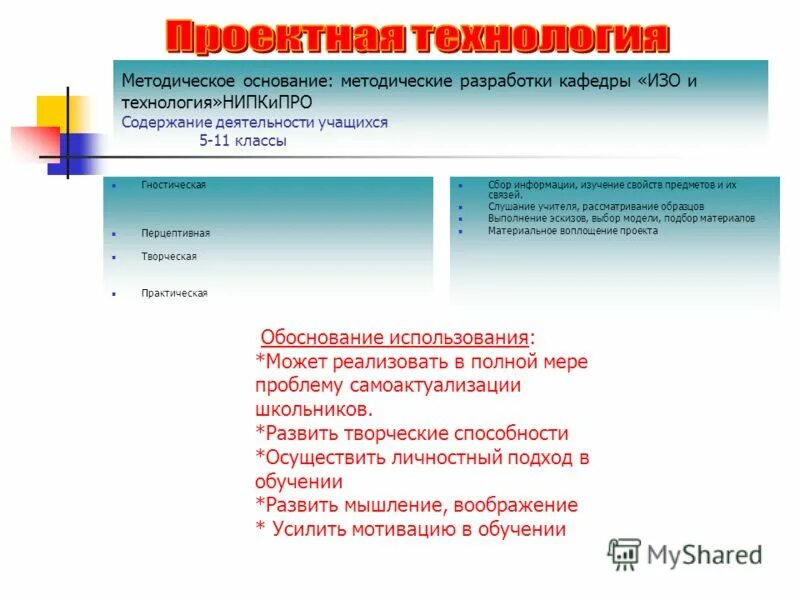 методические основания программы