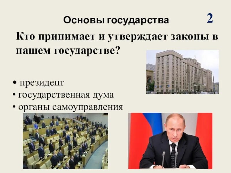 Роль президента в стране. Кто в нашей стране принимает законы. Кто принимает законы в странах.