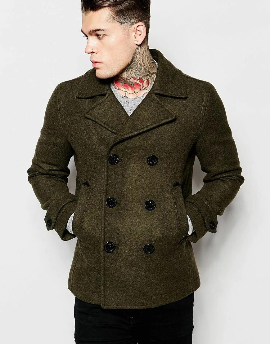 Лучший бушлат. Бушлат diesel. бушлат harris tweed &amp; asos. diesel двубортная куртка. holland esquire olive moleskin peacoat.