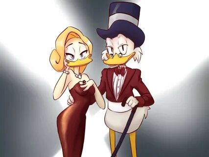 Scrooge Mcduck and Goldie O'Gilt. 