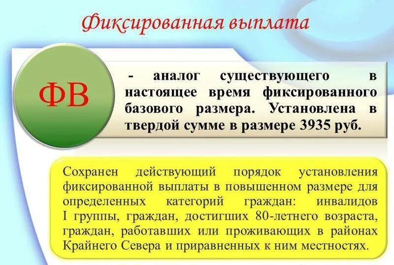 Размер базовой части страховой пенсии. Размер фиксированных выплат к страховой пенсии по старости. Фиксированная выплата к страховой. Фиксированные выплаты к страховой пенсии что это. Что такое фиксированная выплата к пенсии.