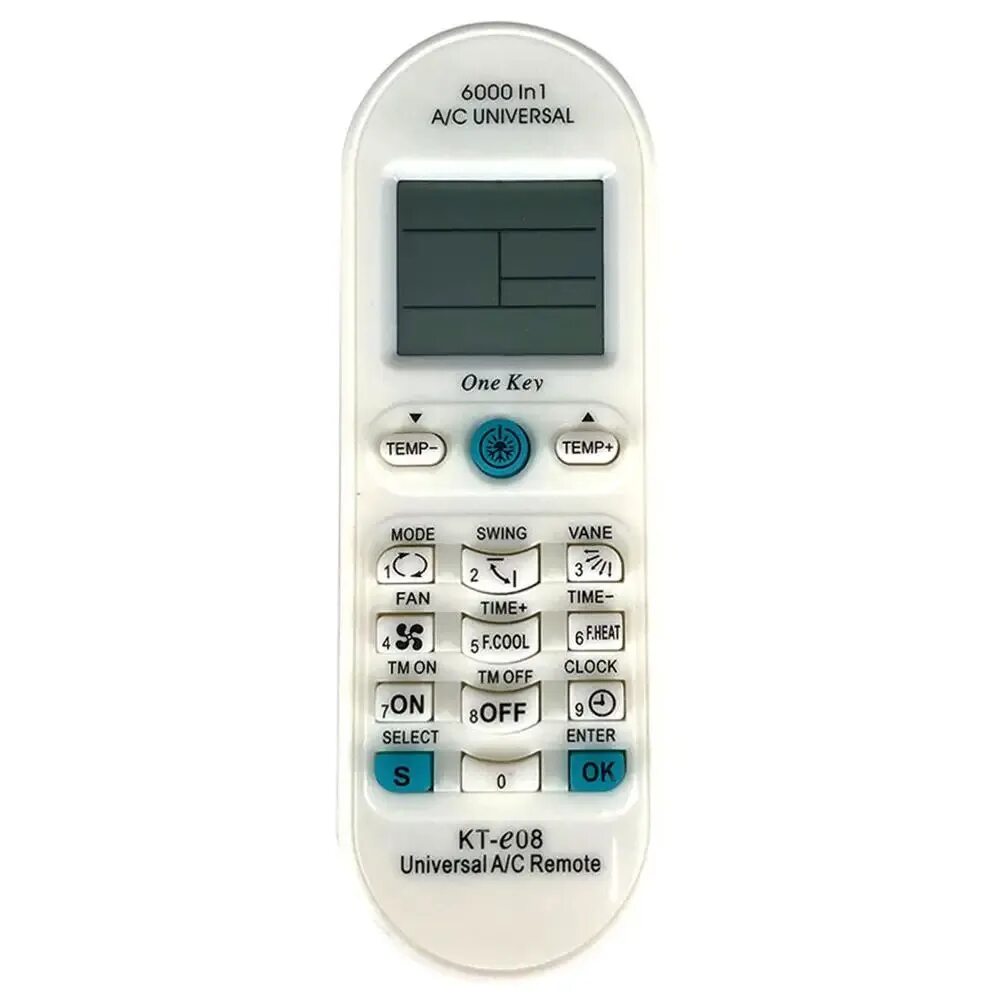 Пульт Universal Remote Control. One Key 6000 in 1 пульт для кондиционера. Универсальный пульт для кондиционера Дайкин. Qunda KT - e08 Universal a/c Remote.