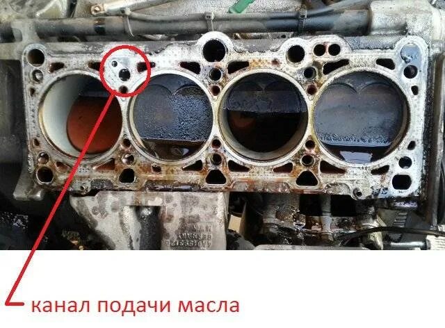 Масло в 1 и 3 цилиндре