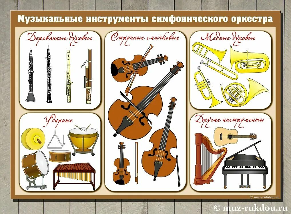8 симфонических инструментов