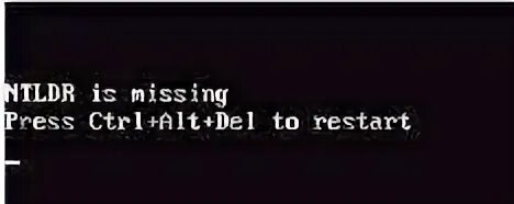 Ntldr is missing