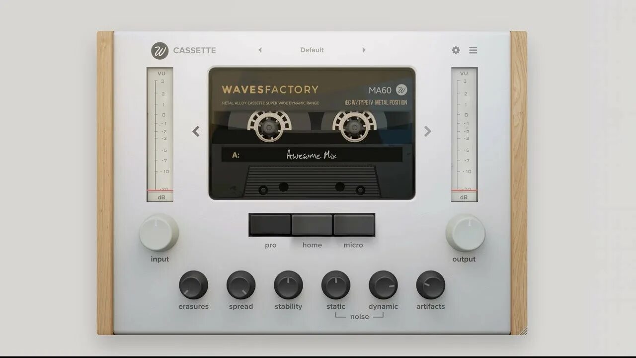 Waves factory. Wavesfactory cassette. tape cassette vst. tape cassette 2. vst cassette tape plugin.