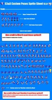 Sonic sprite sheet