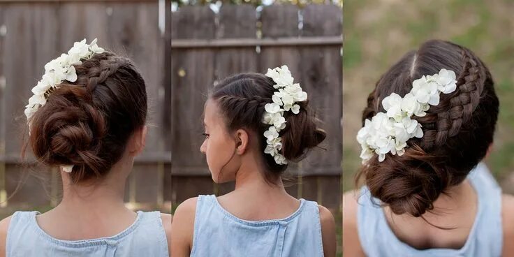 Indian bride hairstyle, Trendy hairstyles, Flowers in hair