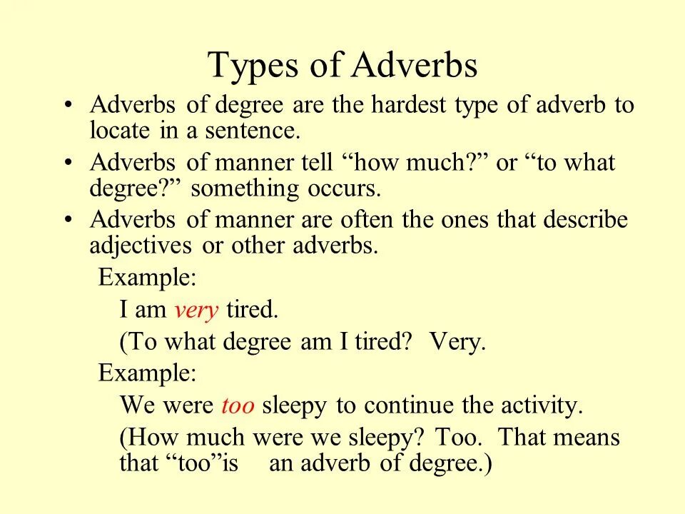 Types of adverbs. Adverbs of degree примеры. Types of adverbs in English. Adverbs examples. Adverb pdf