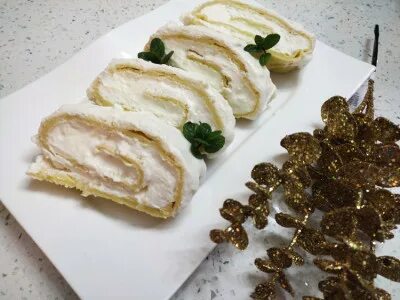 Рулет из заварного теста