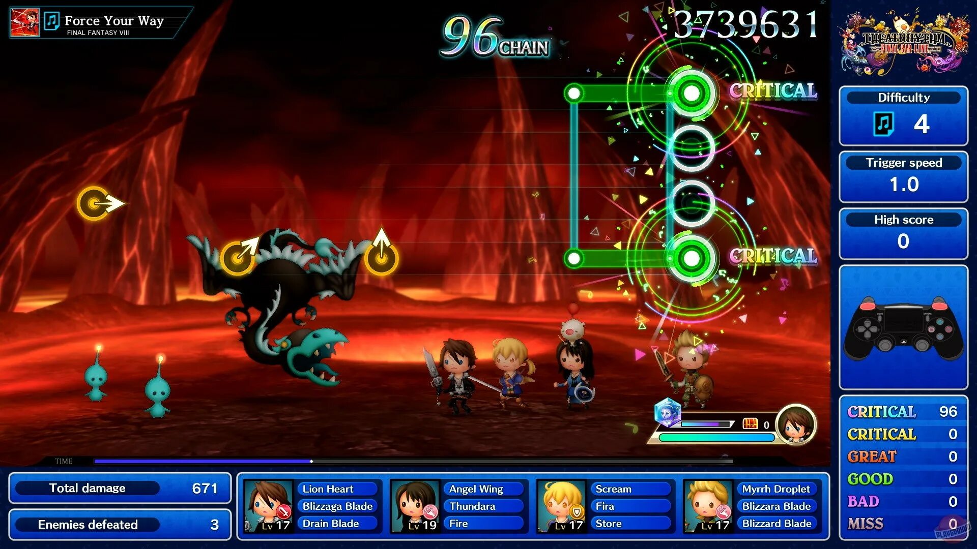 Final bar. Theatrhythm final bar line. linebar.