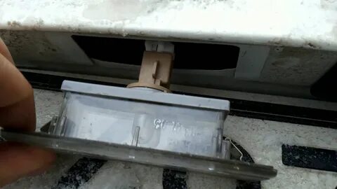 Замена ламп подсветки заднего номера