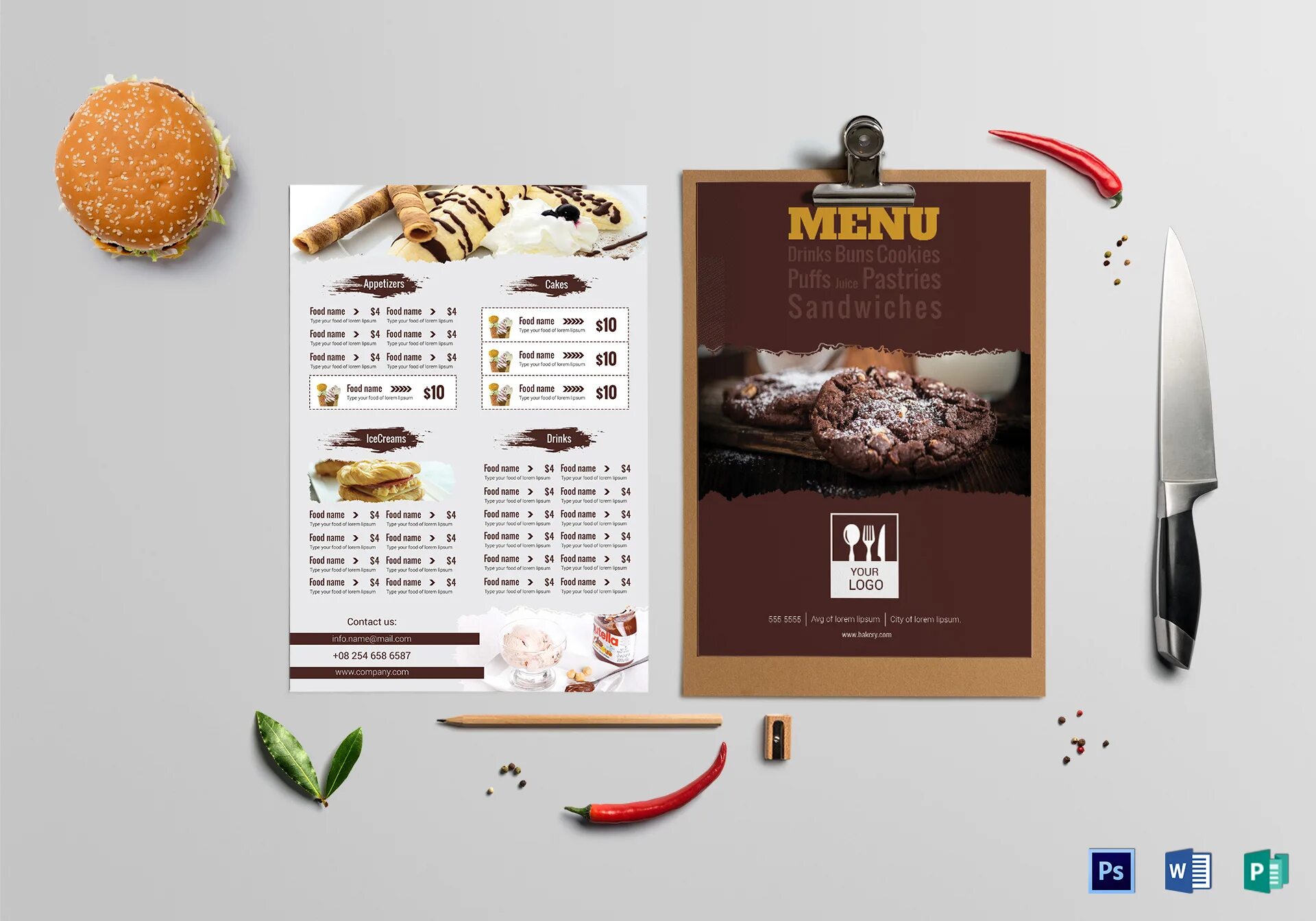 Models menu