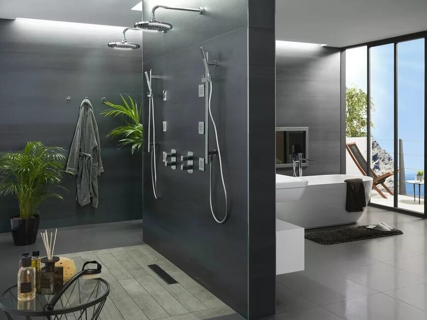 Интерьер душевых комнат фото. Смесители NK Porcelanosa. Porcelanosa Bathroom.