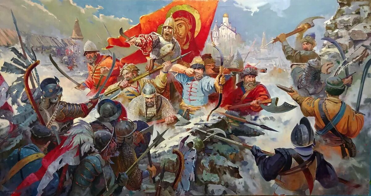 Россия против поляков. 1581 - 1582 Гг. - Осада Пскова Стефаном Баторием.