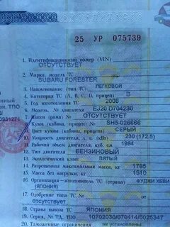 Кузов отсутствует