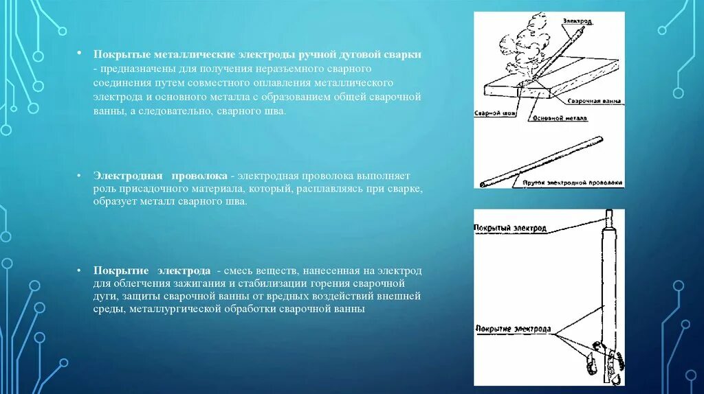 Материалы для ручной дуговой сварки