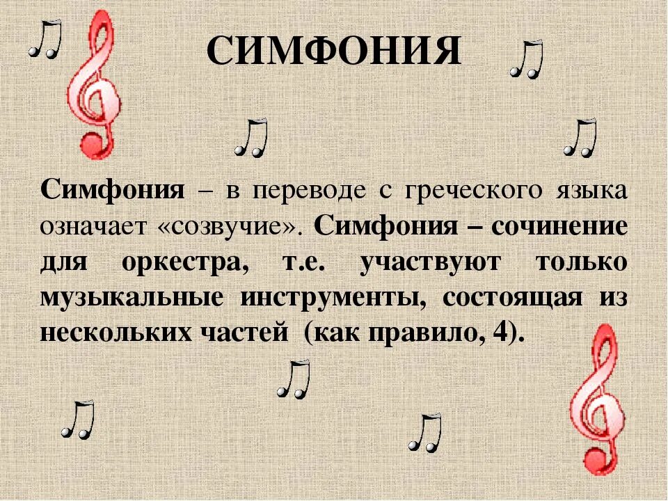 Дайте свое определение понятию музыкальный. Что означает слово симфония. Симфония это в Музыке определение. Тримфония. Что означает слово симфонический.
