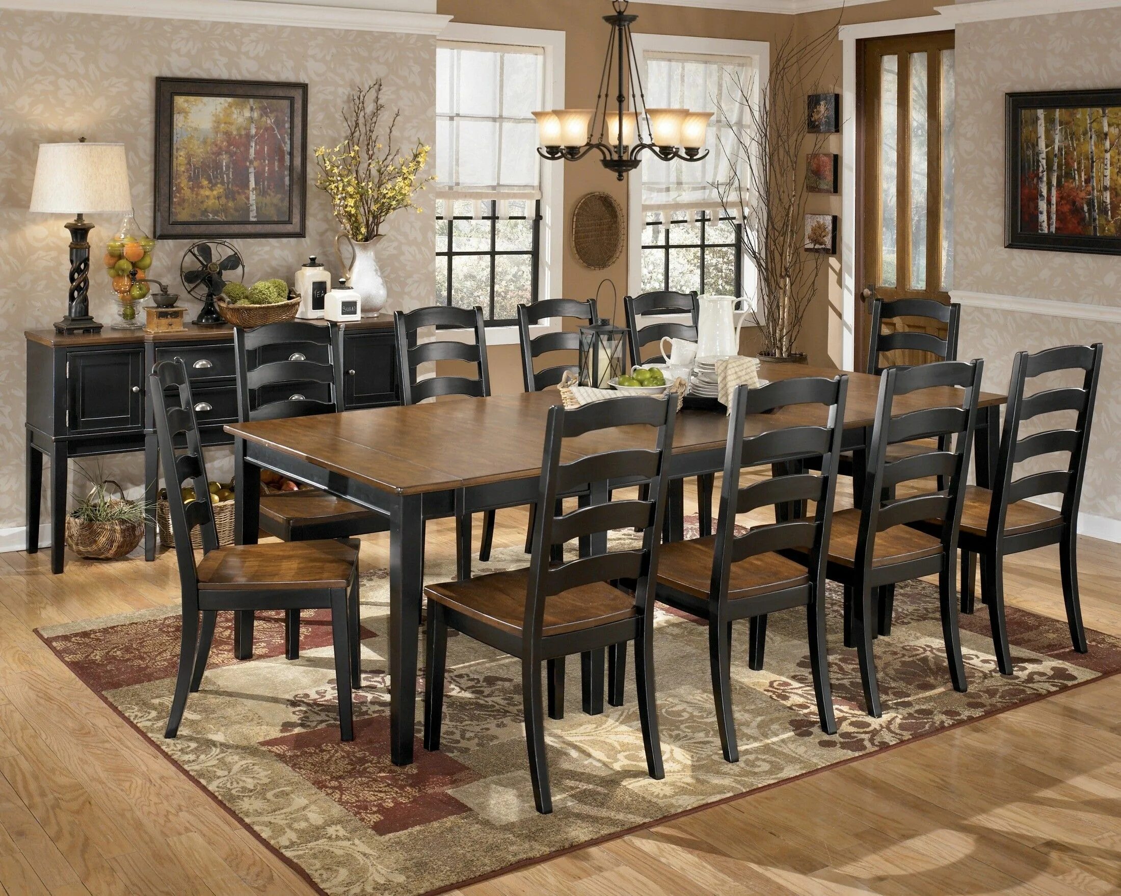 Dine отзывы. Стол обеденный Owingsville d580-25 1,5 м. D650-60 буфет Coralayne, Ashley Furniture. Стол обеденный на 8 персон. Обеденная группа в английском стиле.