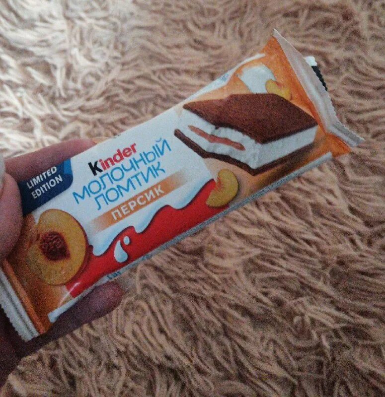 молочный ломтик с персиком