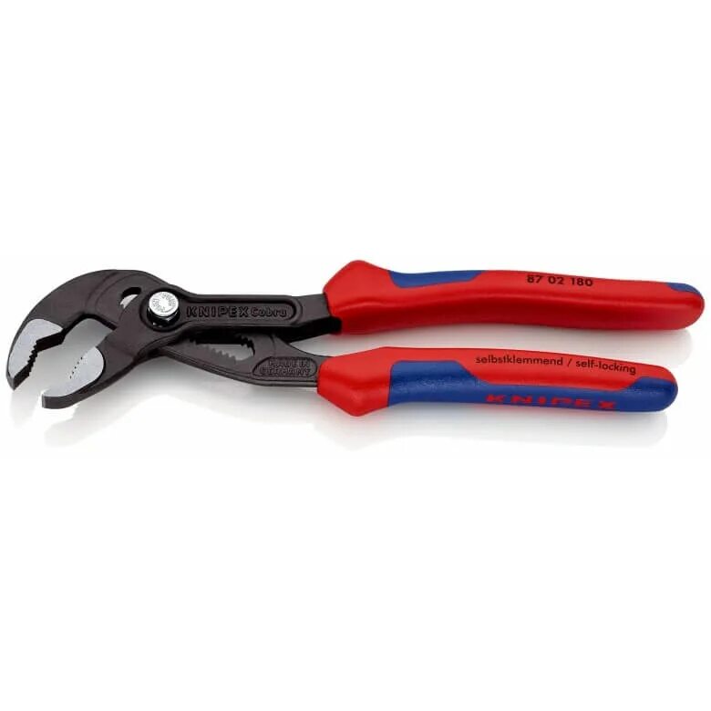 Клещи knipex cobra. Knipex 8702180. Knipex KN-8702180. Knipex Cobra 180. Клещи переставные Knipex.