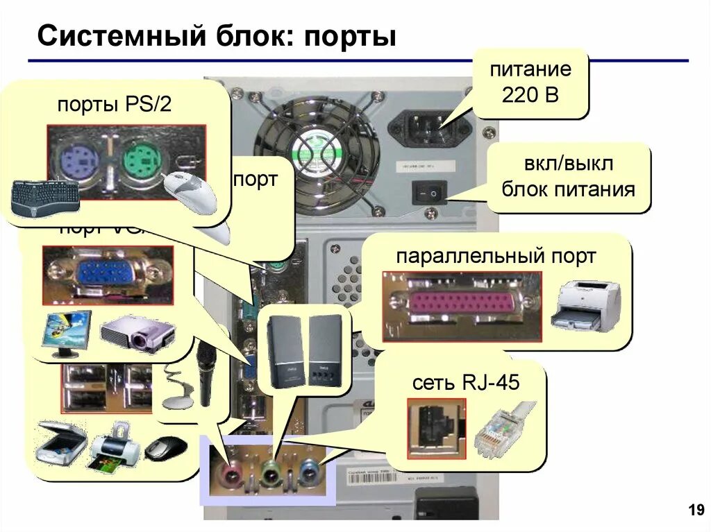 Порт в системном блоке. Стенд по информатике архитектура пк. Внутренние устройства пк. Внешние устройства компьютера. Устройство ком.