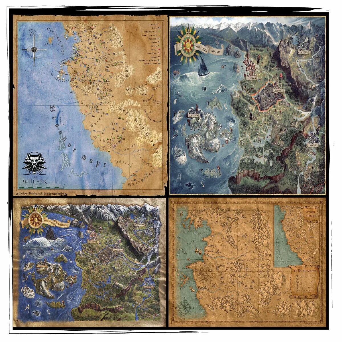 The witcher map. The witcher map