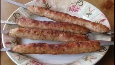 Рецепт куриного люля кебаб на мангале