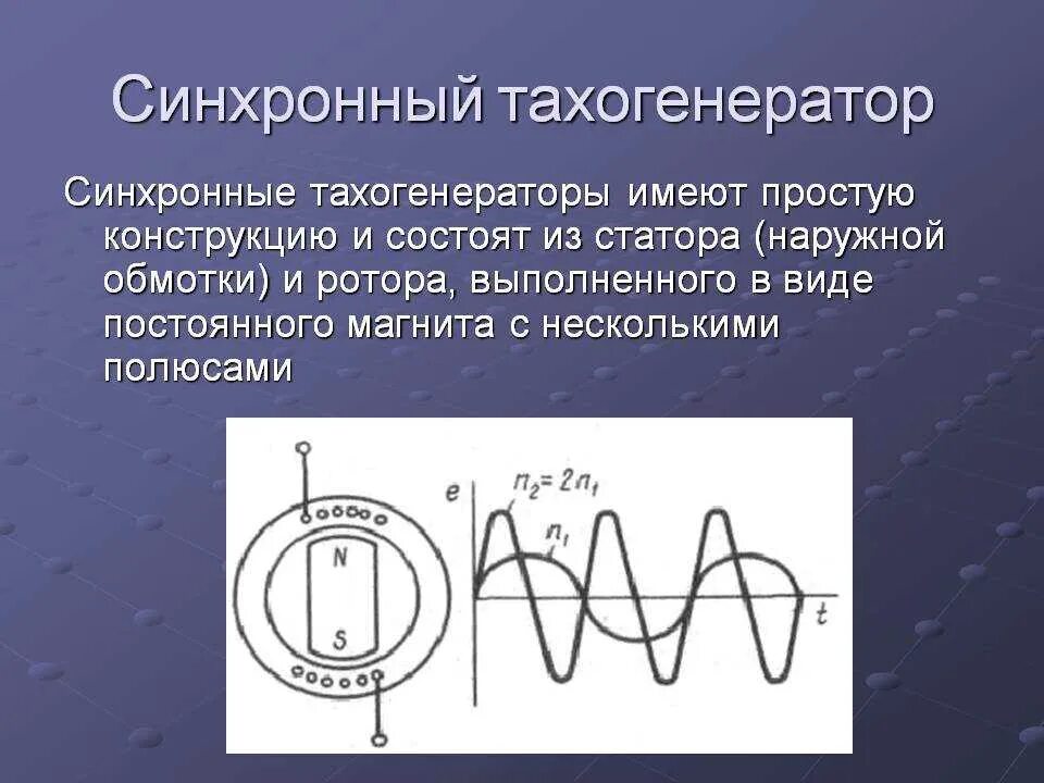 Синхронный сигнал. Схема тахогенератора переменного тока. Синхронный Тахогенератор переменного тока схема. Принцип действия тахогенератора. Устройство тахогенератора переменного тока.