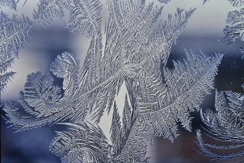 Зимой на окне мороз рисует