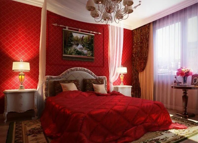 The Color You Paint Your Room Might Affect Your Future Red bedroom walls, Red be