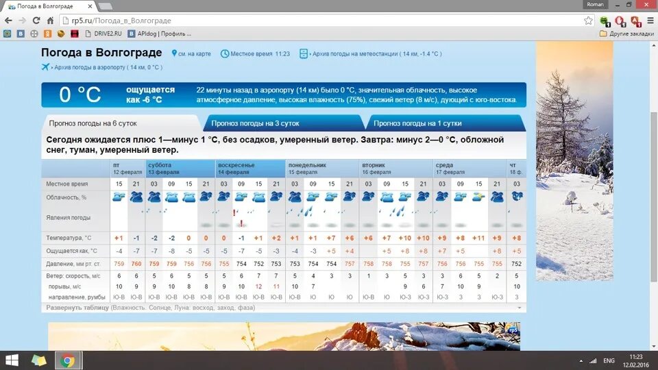 Погода волгоградская 14 дней