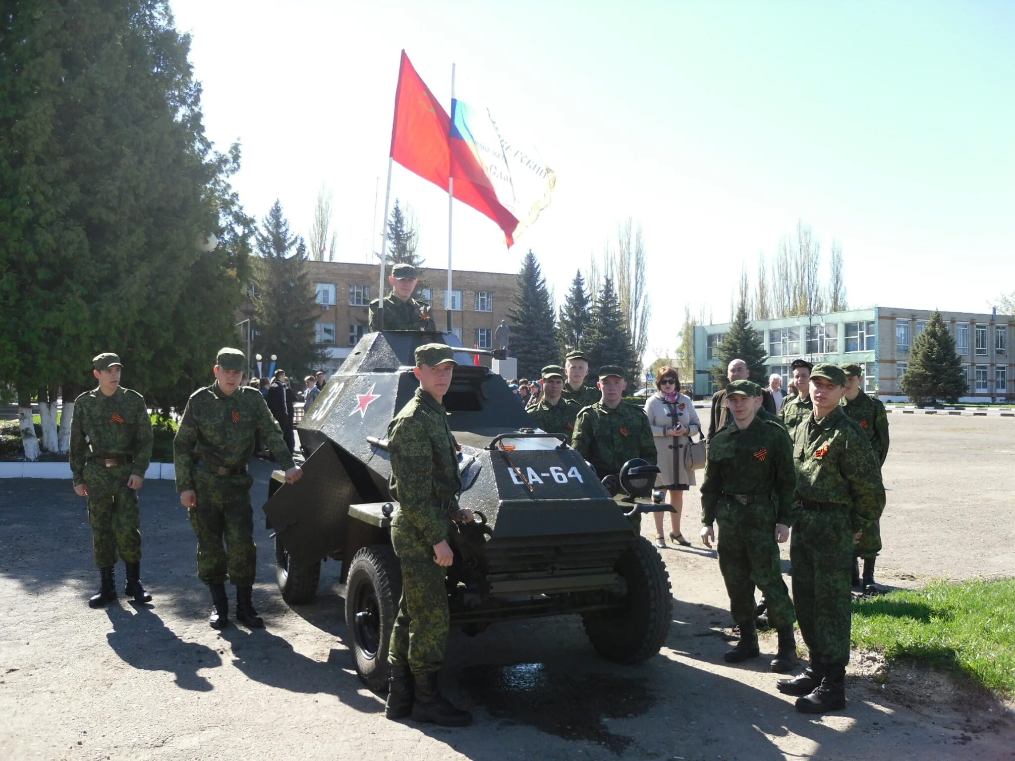 Военные Кшенского. Расховец (село, Курская область). Авто пробег по Кшени Курская область Советский район. Поселок Кшенский 9 мая.