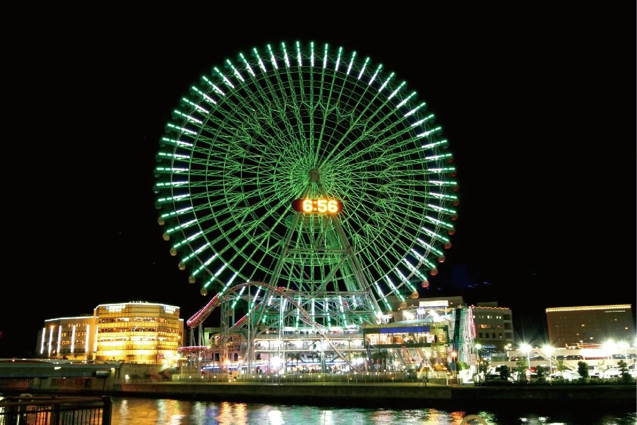Развлечения часы. Йокогама колесо обозрения. Йокогама Япония колесо обозрения. Йокогама Cosmo World. Колесо обозрения Cosmo Clock 21 Ferris Wheel.